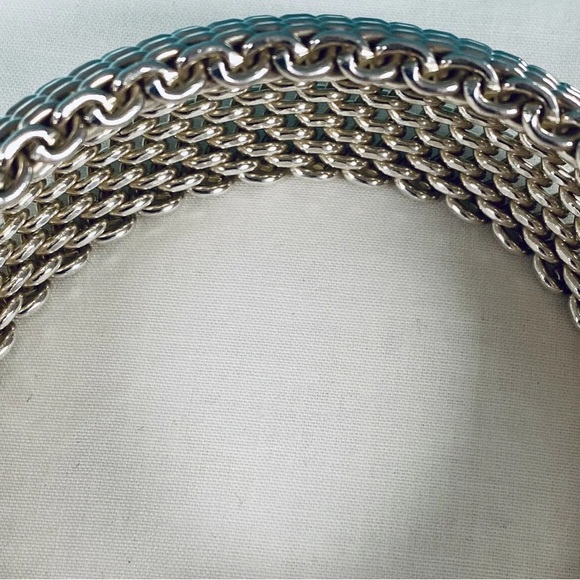 Beautiful Mesh 925 Sterling Silver Bracelet - Picture 5 of 12